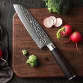 BlackHawk Series 7 Inch Damascus Steel Santoku Knife